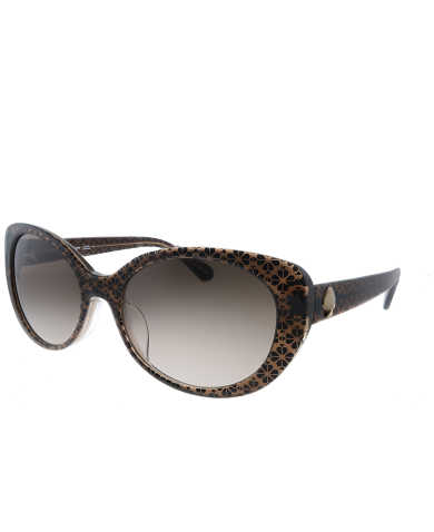 ＊送料込み＊【kate spadeサングラス】EVERETT/FS 4Q8HA Everett/F/S Asian Fit sunglasses Patterned Black/Gold